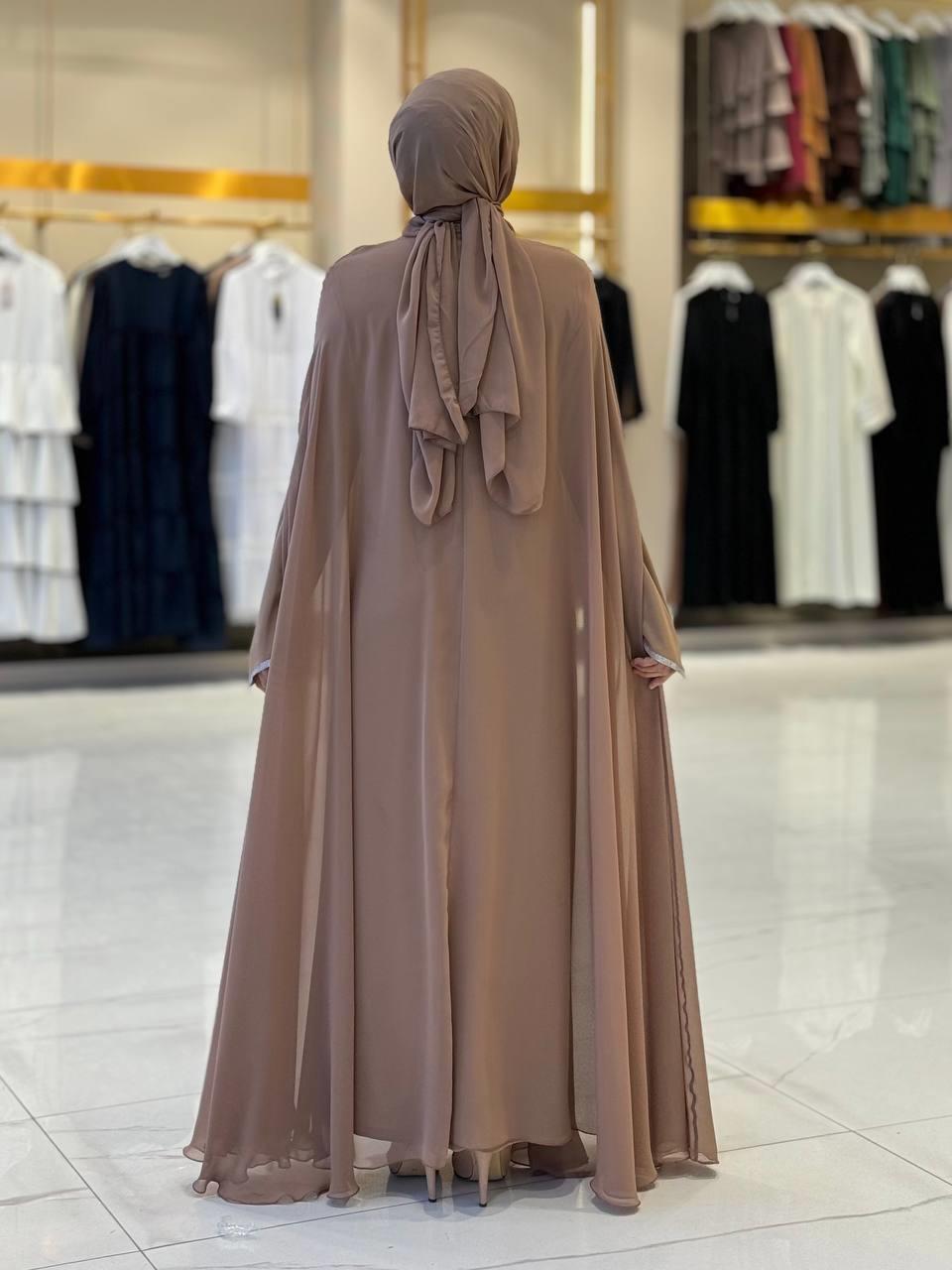 Abaya Elbise Takım Vizon