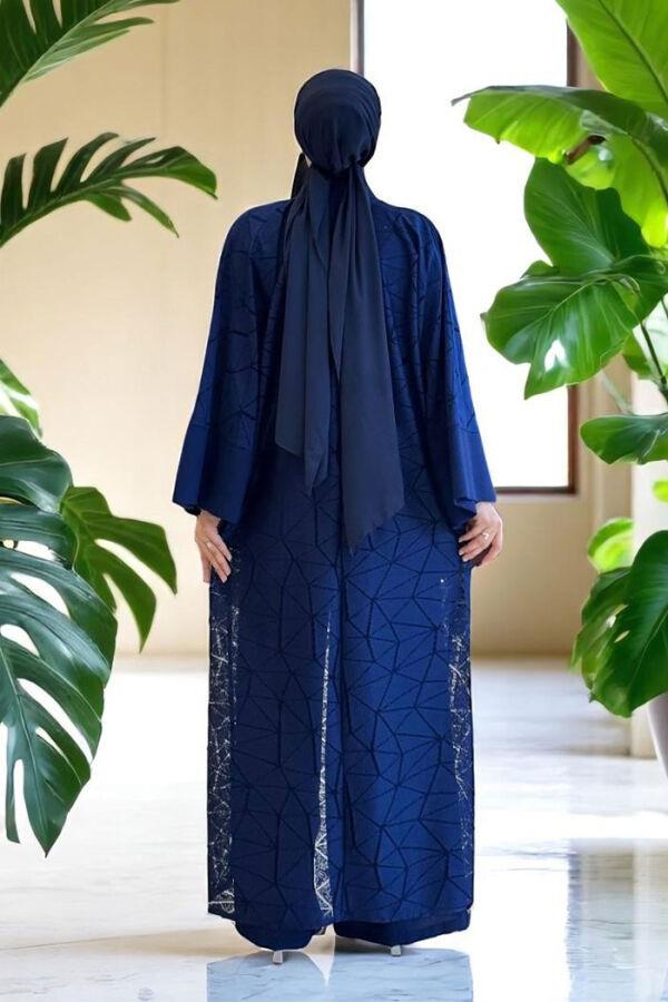 Abaya Tulum Takım Lacivert