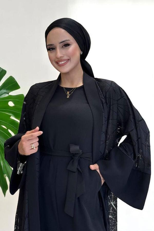 Abaya Tulum Takım Siyah 
