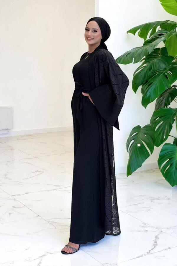 Abaya Tulum Takım Siyah 