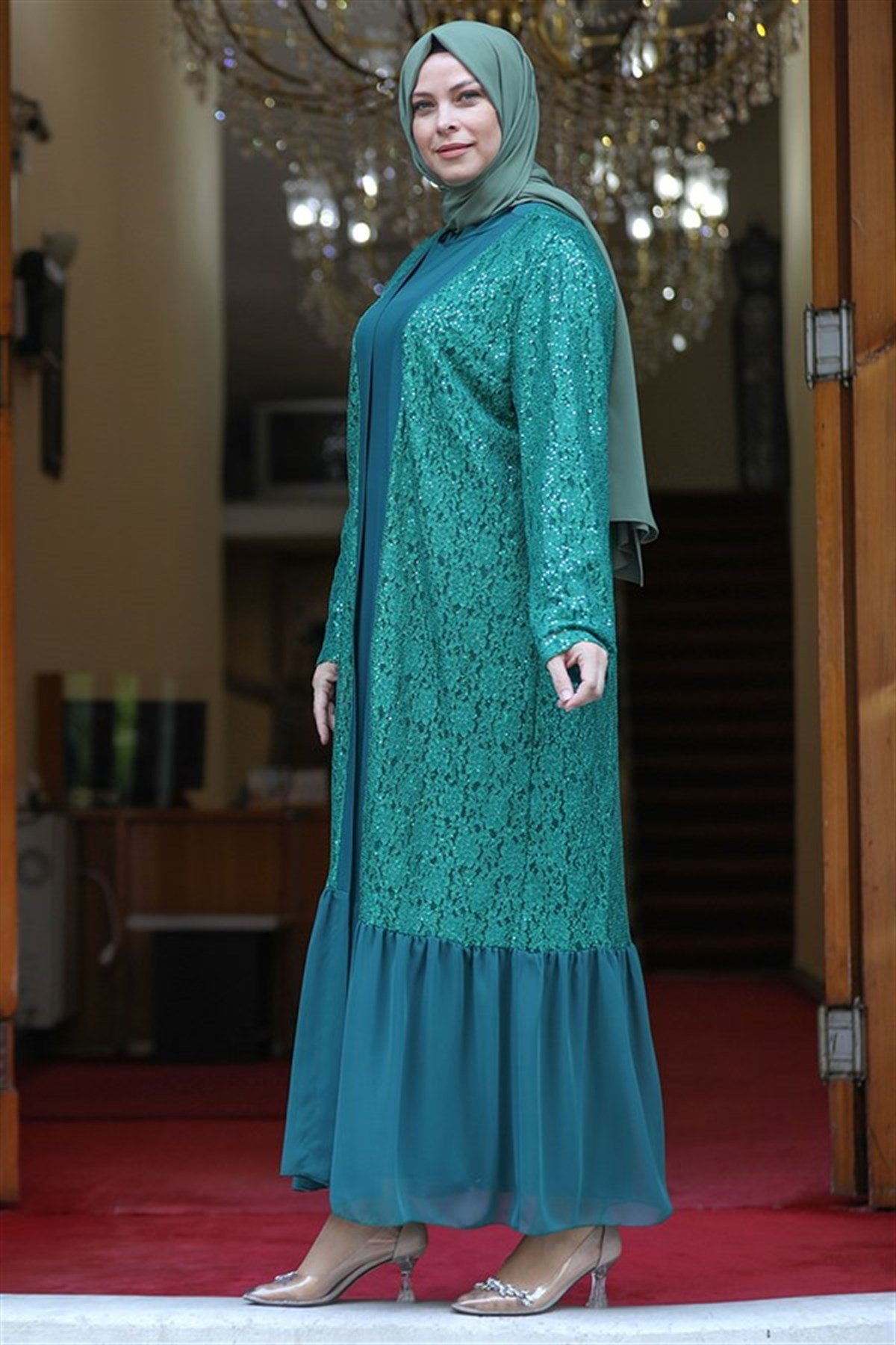Abiye Elbise Zümrüt 