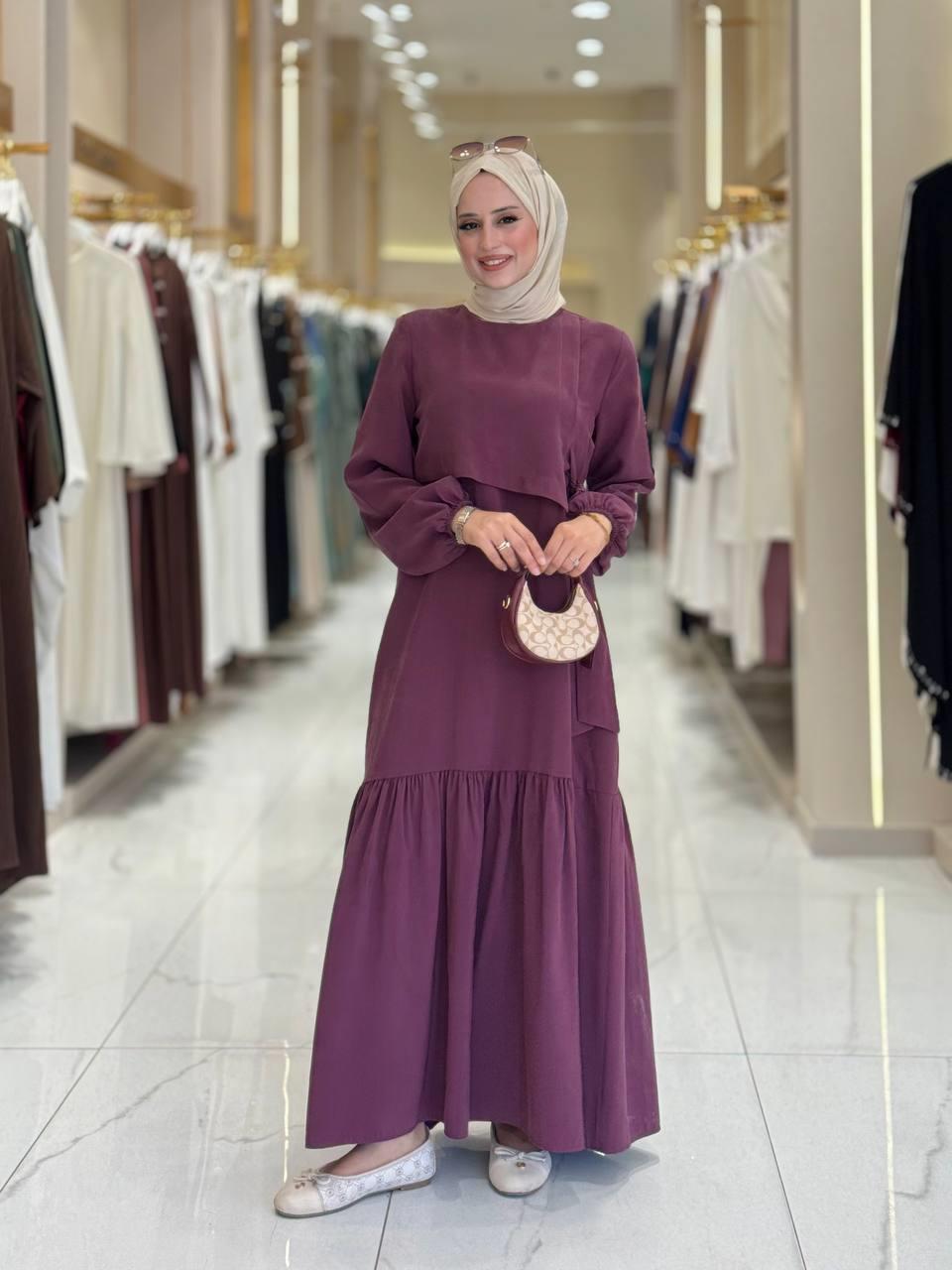 Bağlama Detaylı Elbise Bordo