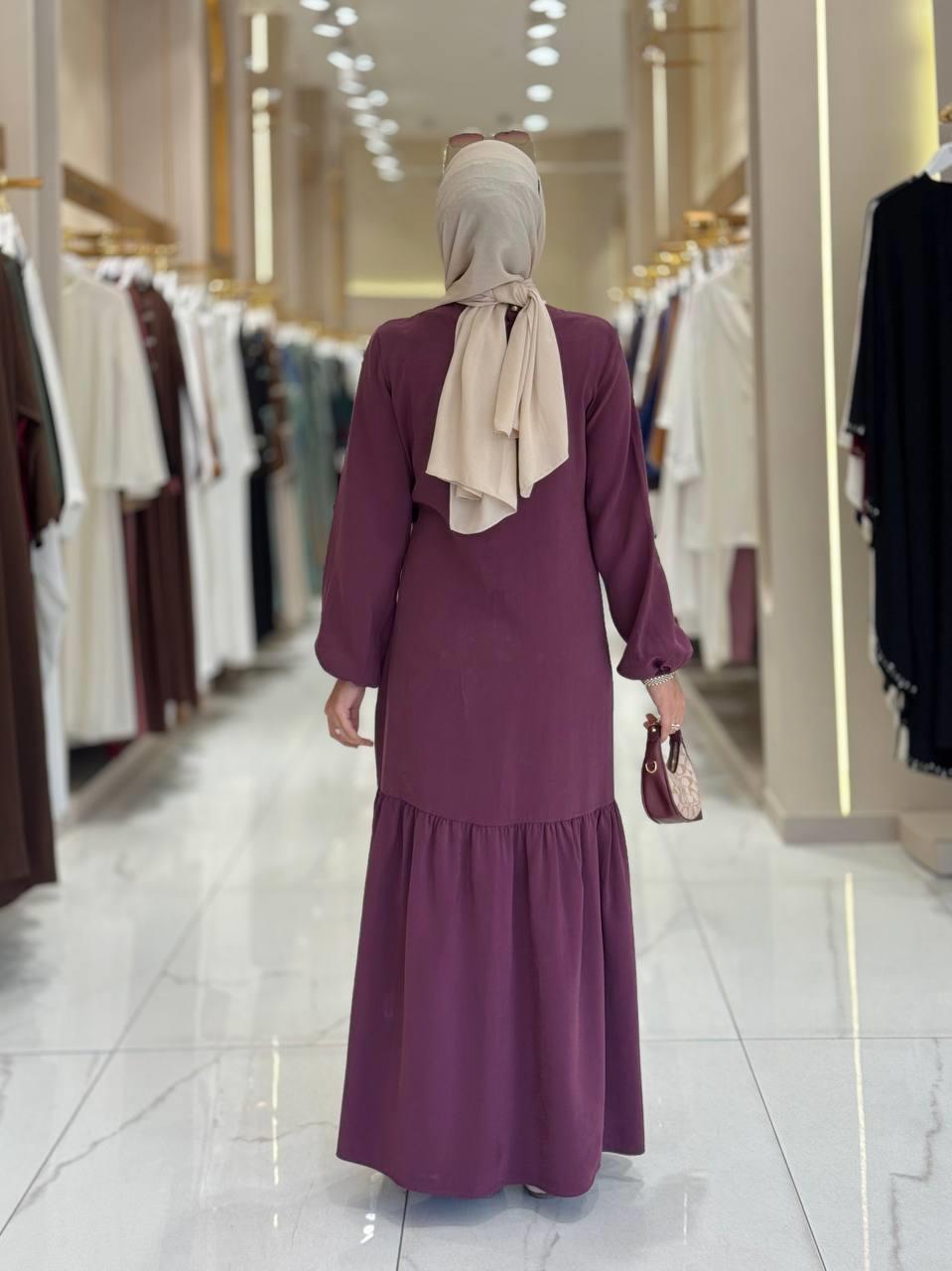 Bağlama Detaylı Elbise Bordo