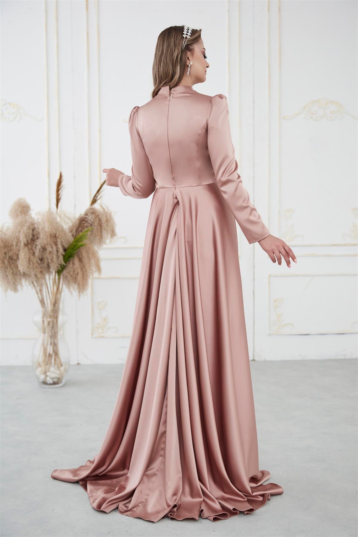 Bella Tesettür Abiye Bakır