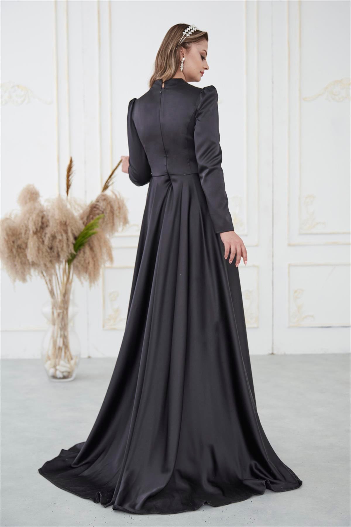 Bella Tesettür Abiye Siyah