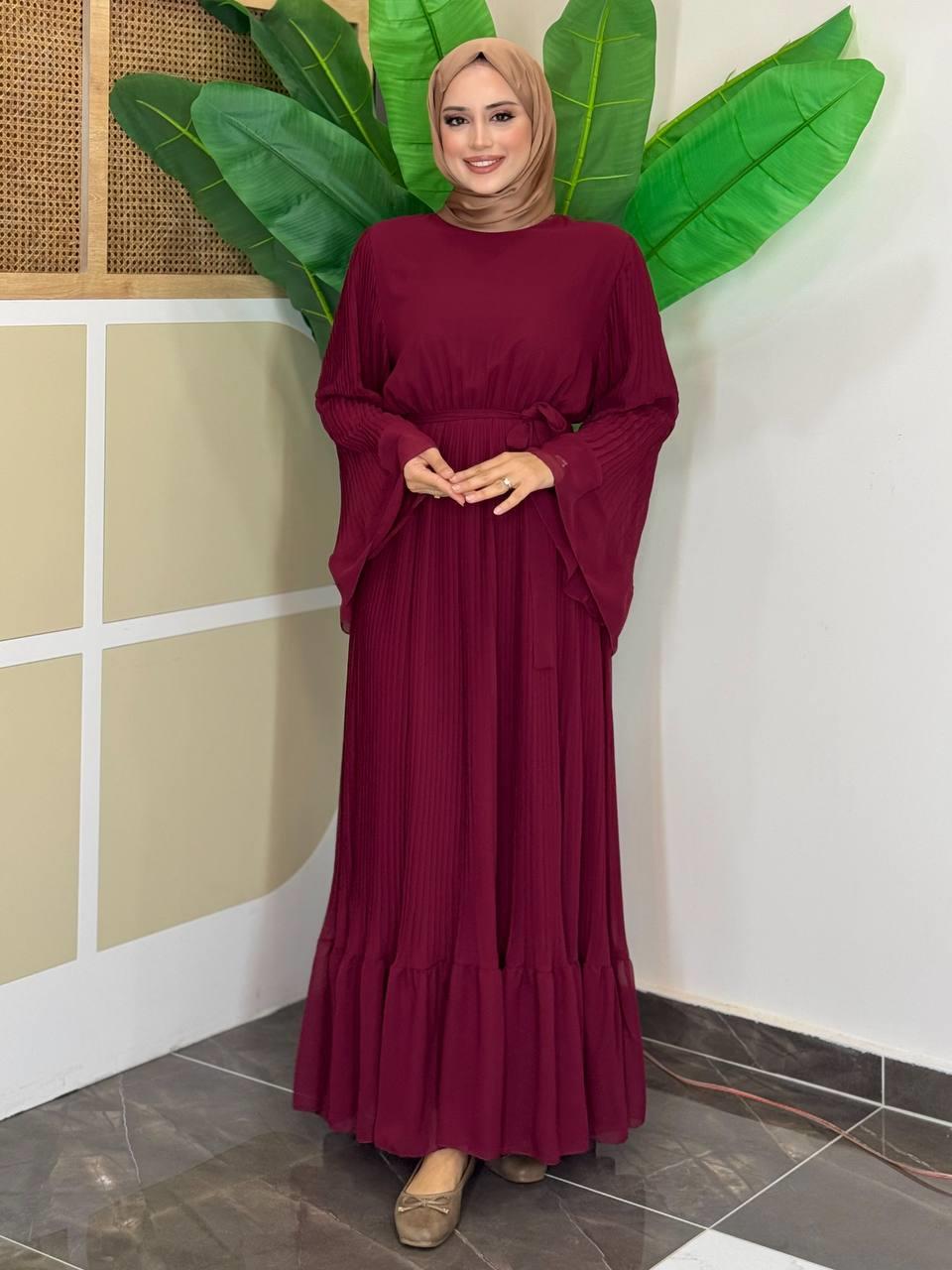 Bordo Elbise 