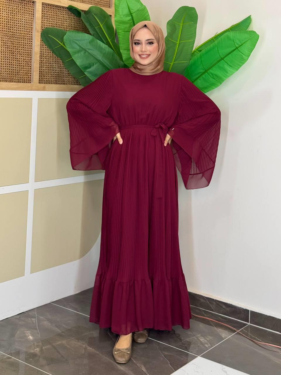 Bordo Elbise 