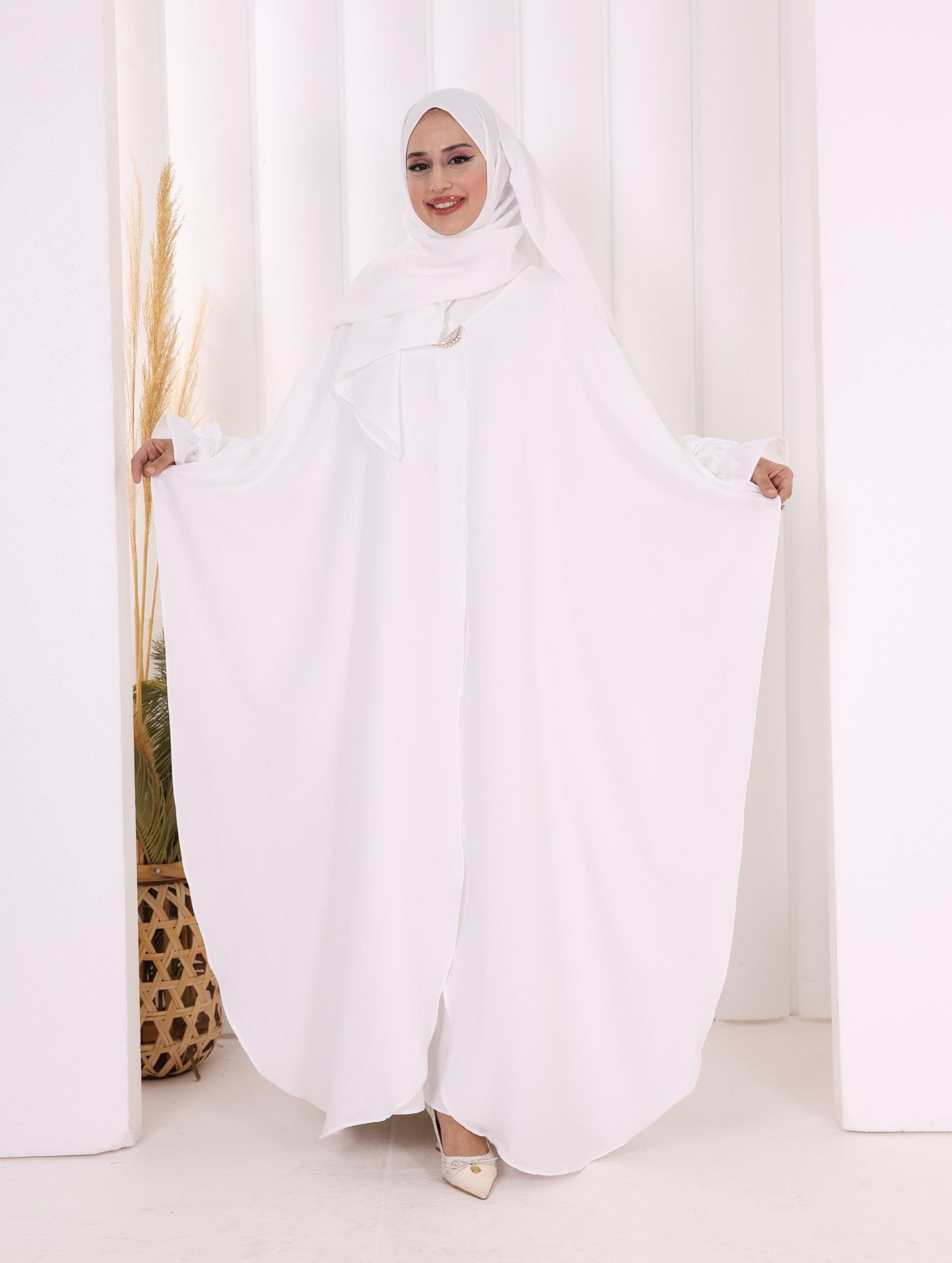 Elbise Panço ve Şal Takım Beyaz
