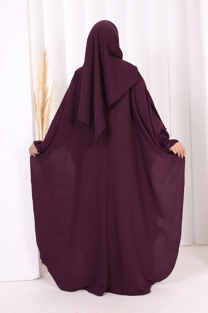 Elbise Panço ve Şal Takım Mürdüm 