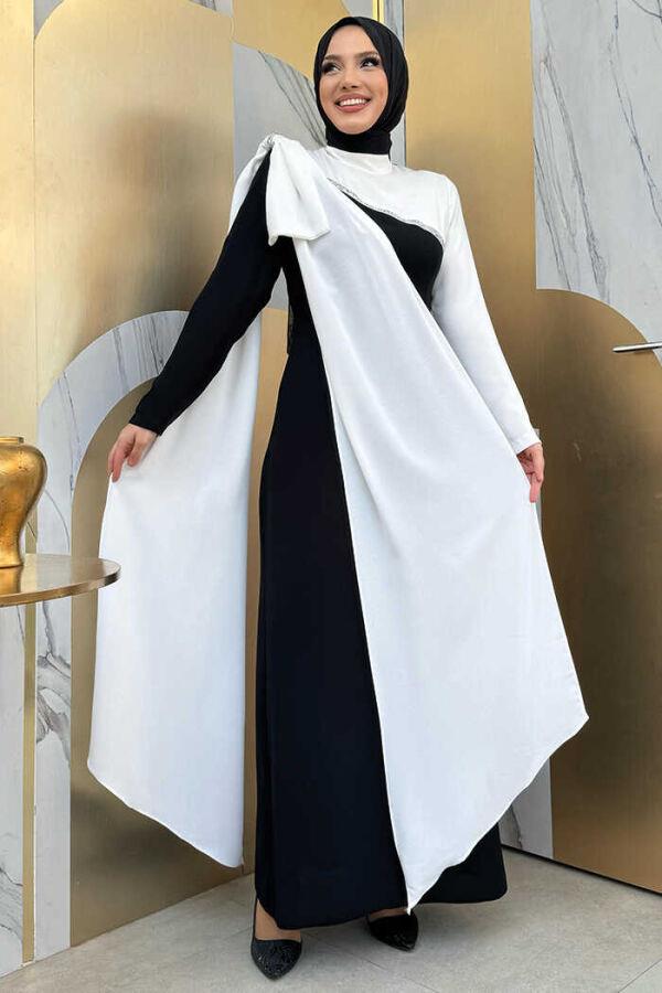 Fiyonk Abiye Elbise Siyah