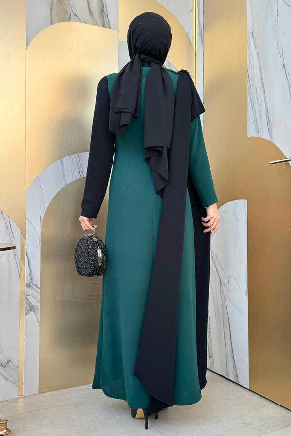 Fiyonk Abiye Elbise Zümrüt 