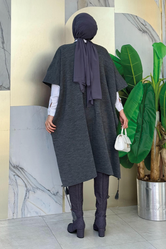 Füme Gömlek ve Triko Panço İkili Takım 