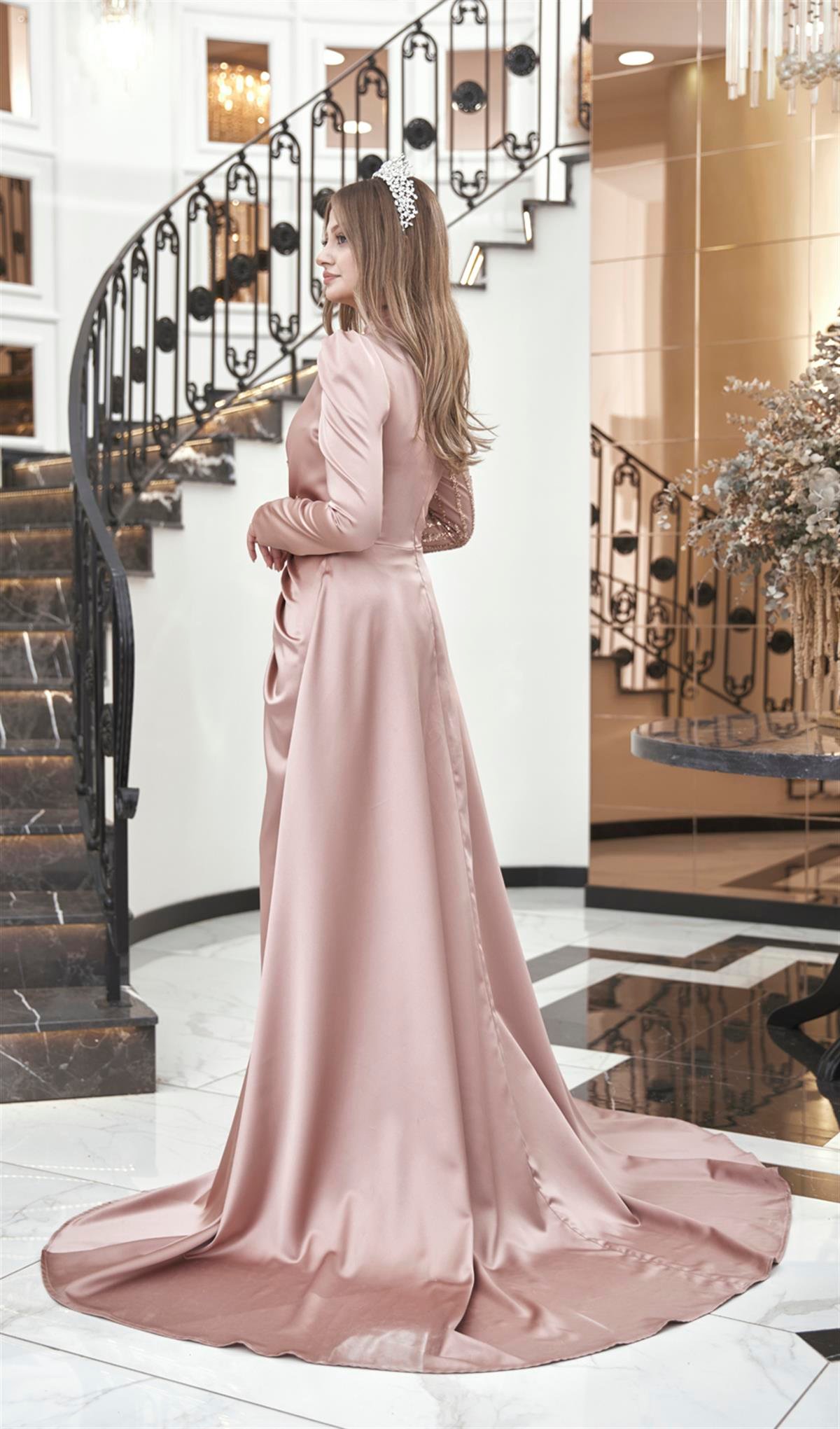 Helen Tesettür Abiye Bakır