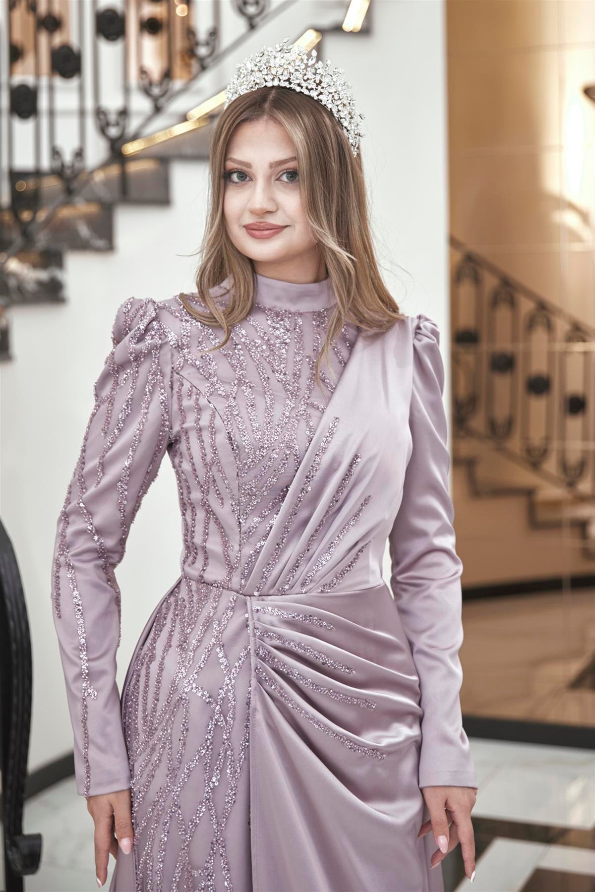 Helen Tesettür Abiye Pudra