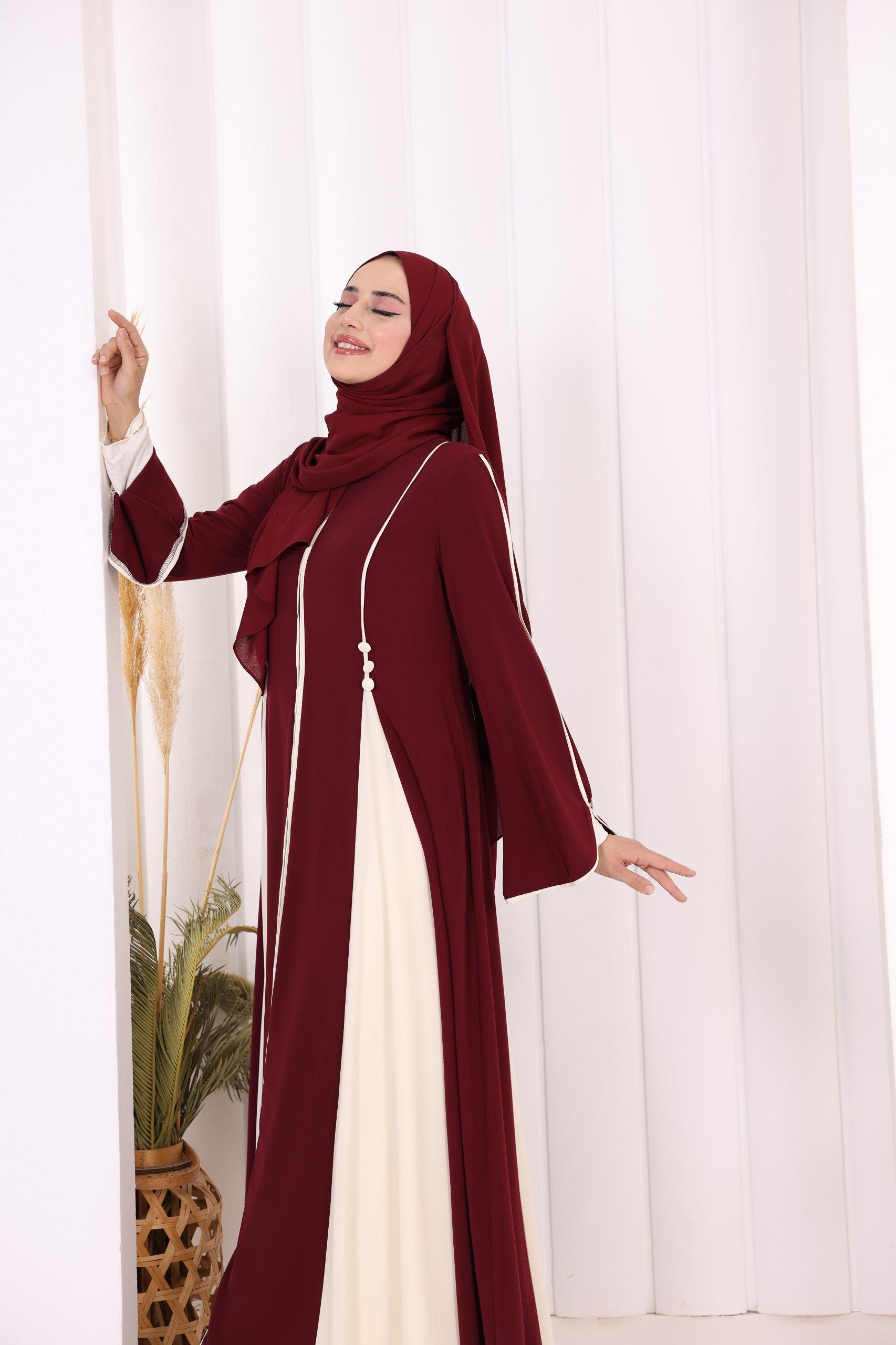 İki Renkli Feracemiz Bordo