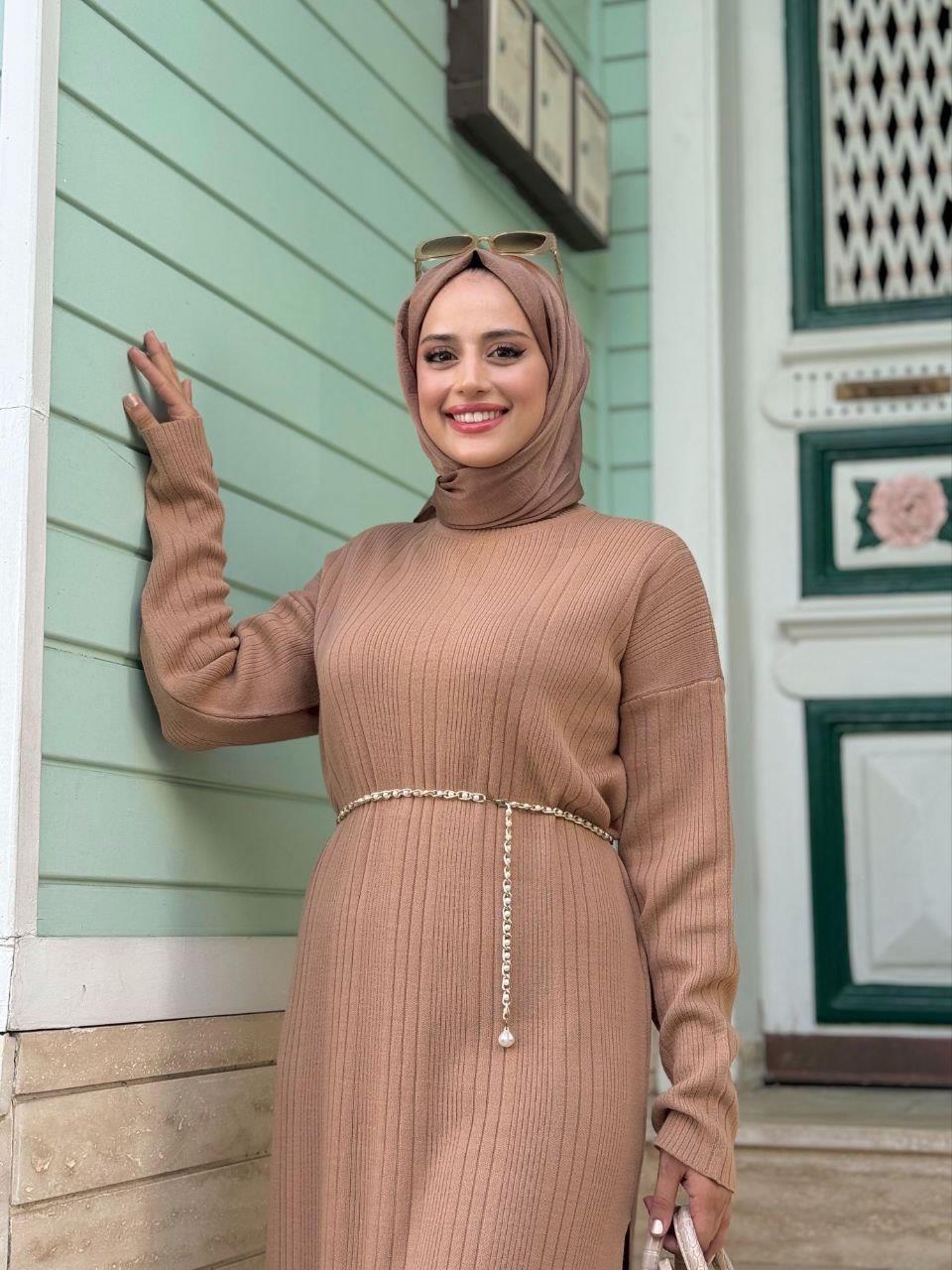 İkili Triko Takım Taba