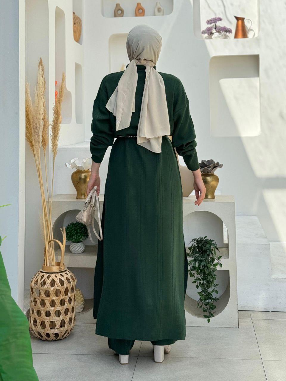 İkili Triko Takım Zümrüt 