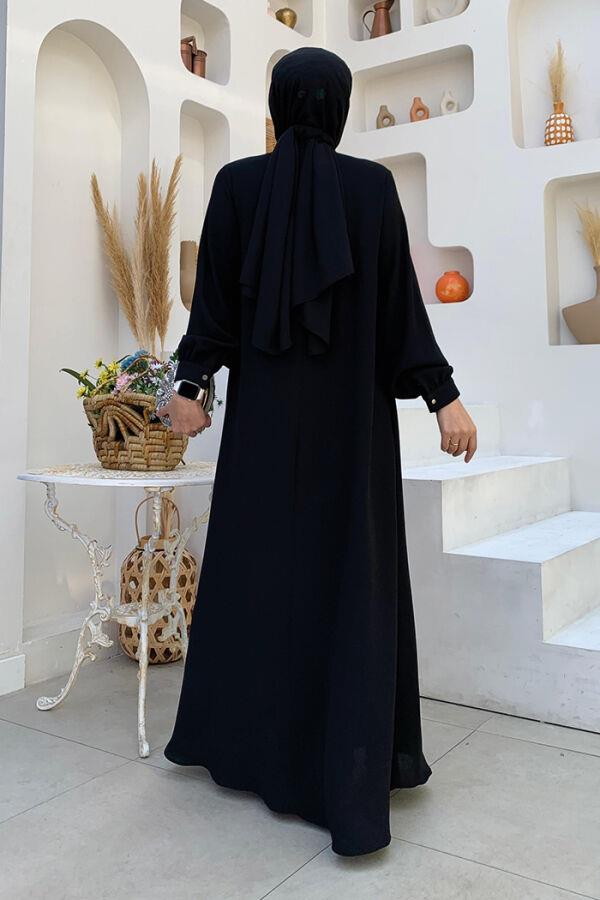 İncili Elbise Siyah