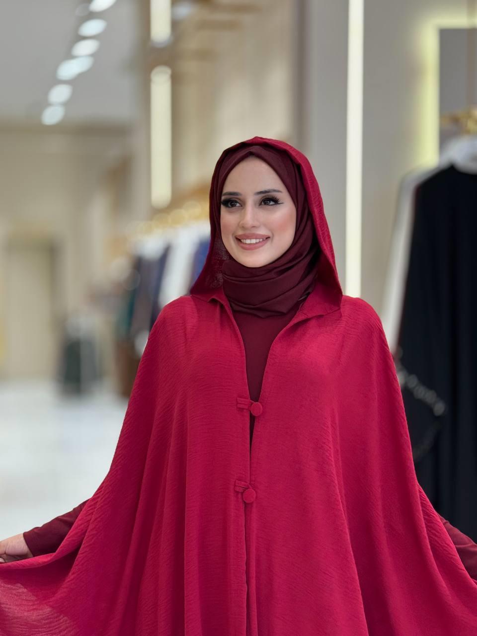 Kapüşonlu Pelerin Kahverengi