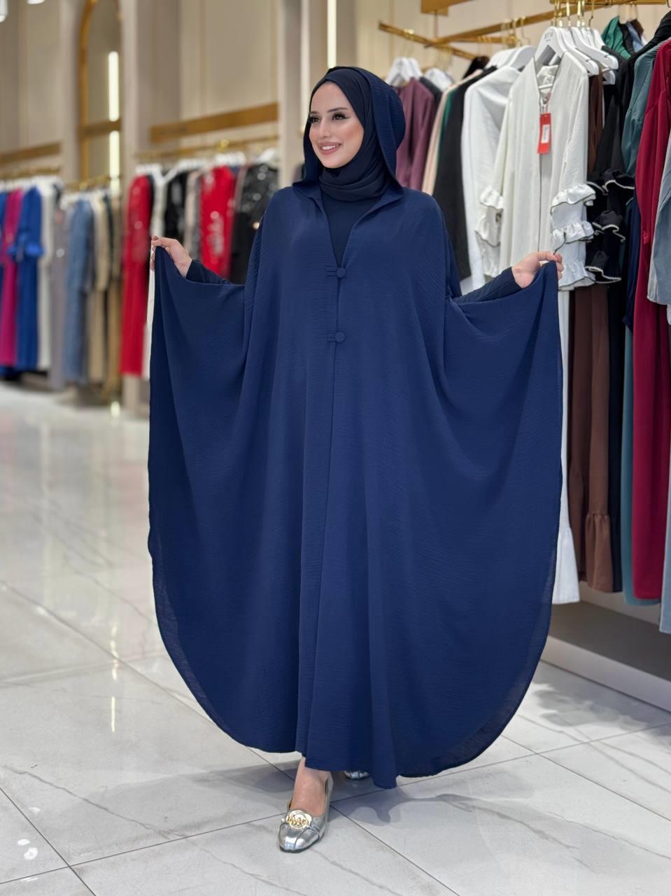 Kapüşonlu Pelerin Lacivert