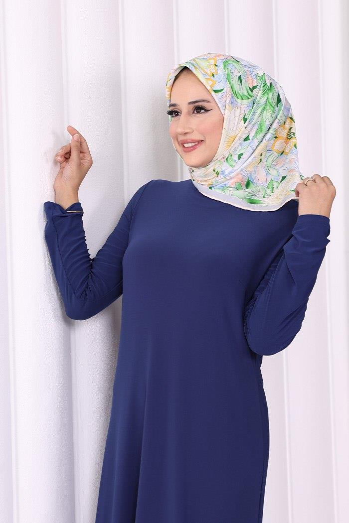 Lacivert Sandy Elbise