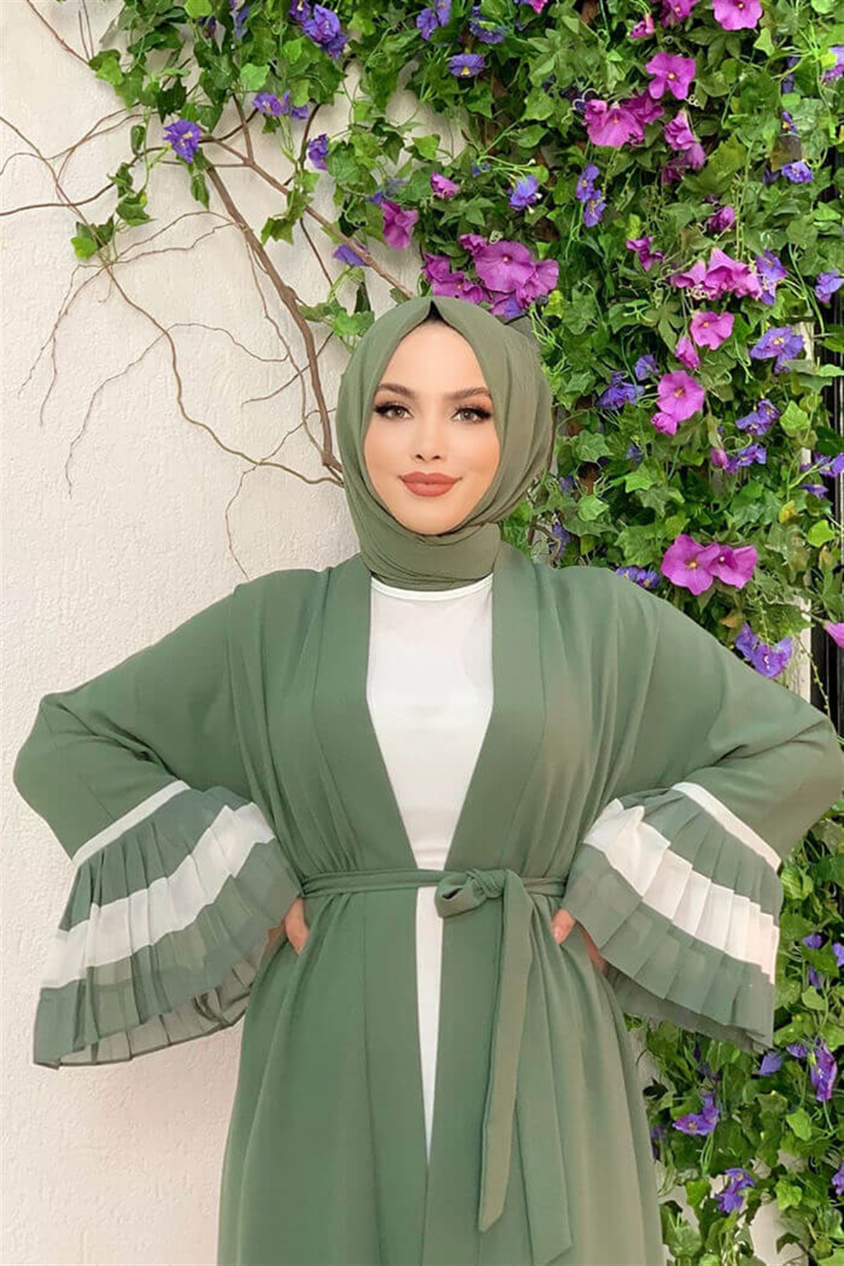 Mint Abaya Takım 
