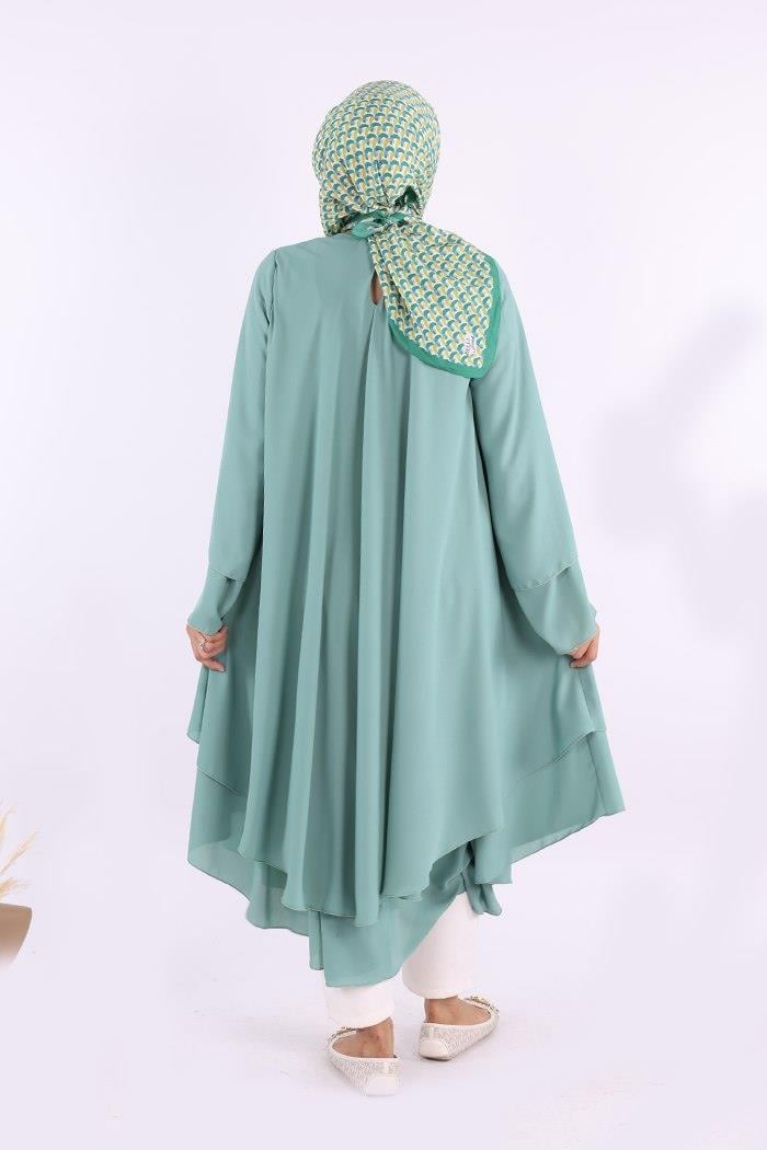 Mint Şifon Kat Tunik 