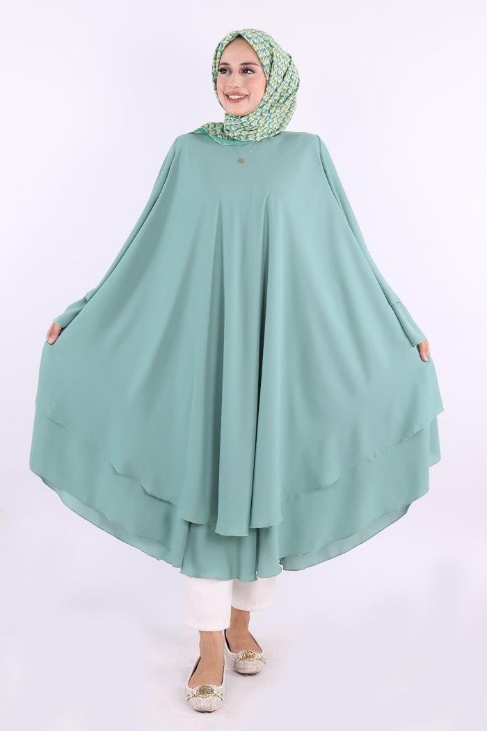 Mint Şifon Kat Tunik 