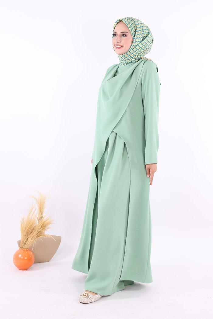 Pantolon Tunik Takım Mint