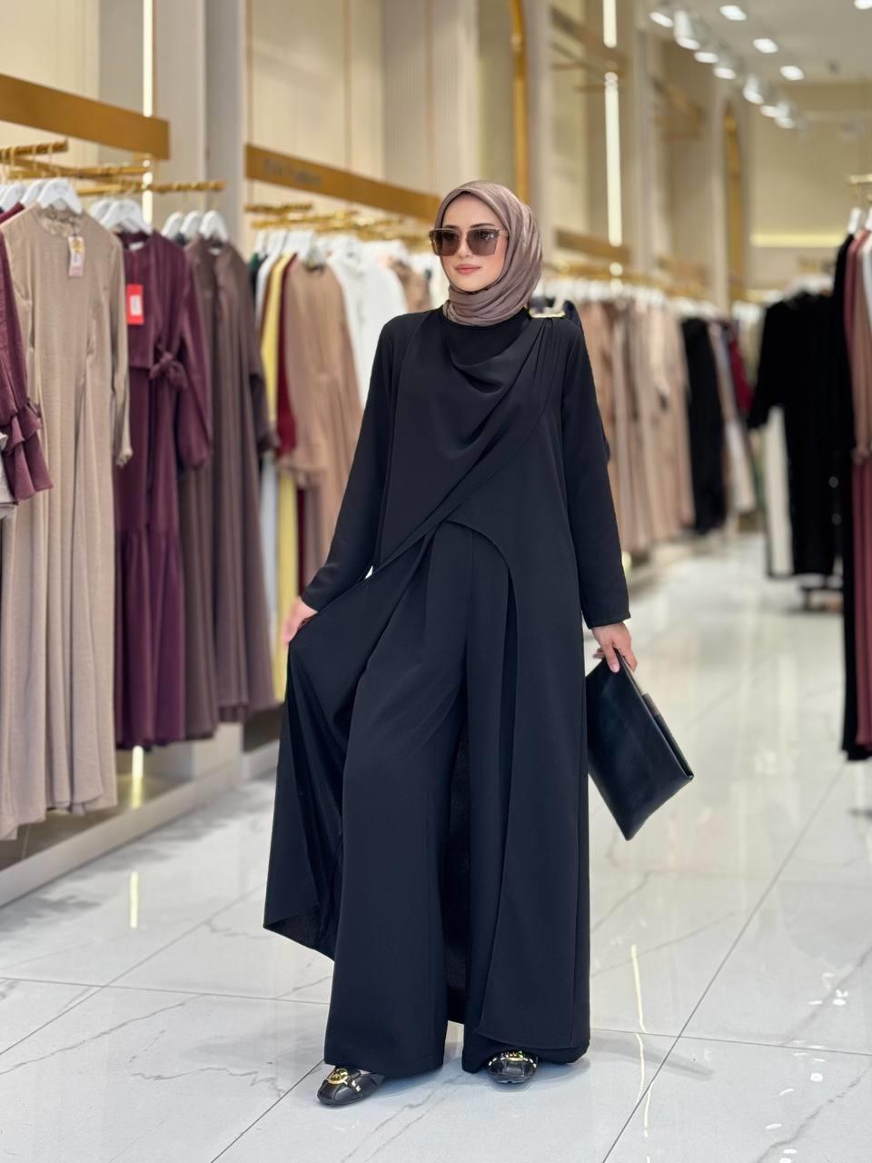 Pantolon Tunik Takım Siyah 