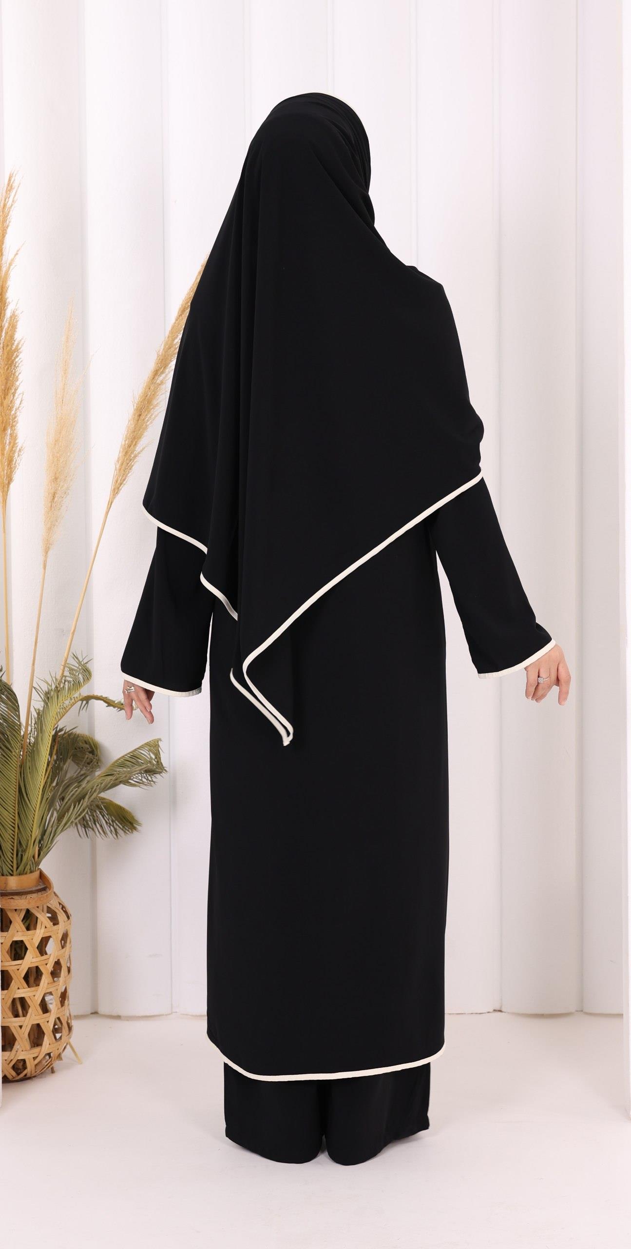 Pantolon Tunik Ve Şal Takım Siyah