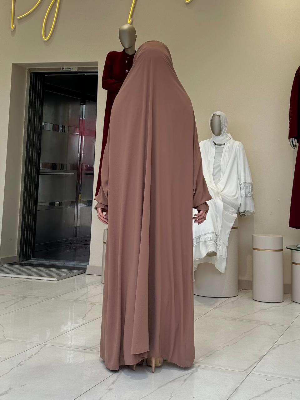 Peçeli Sufleli Cilbab Vizon