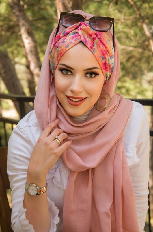 Pudra Benekli Hazır Şal