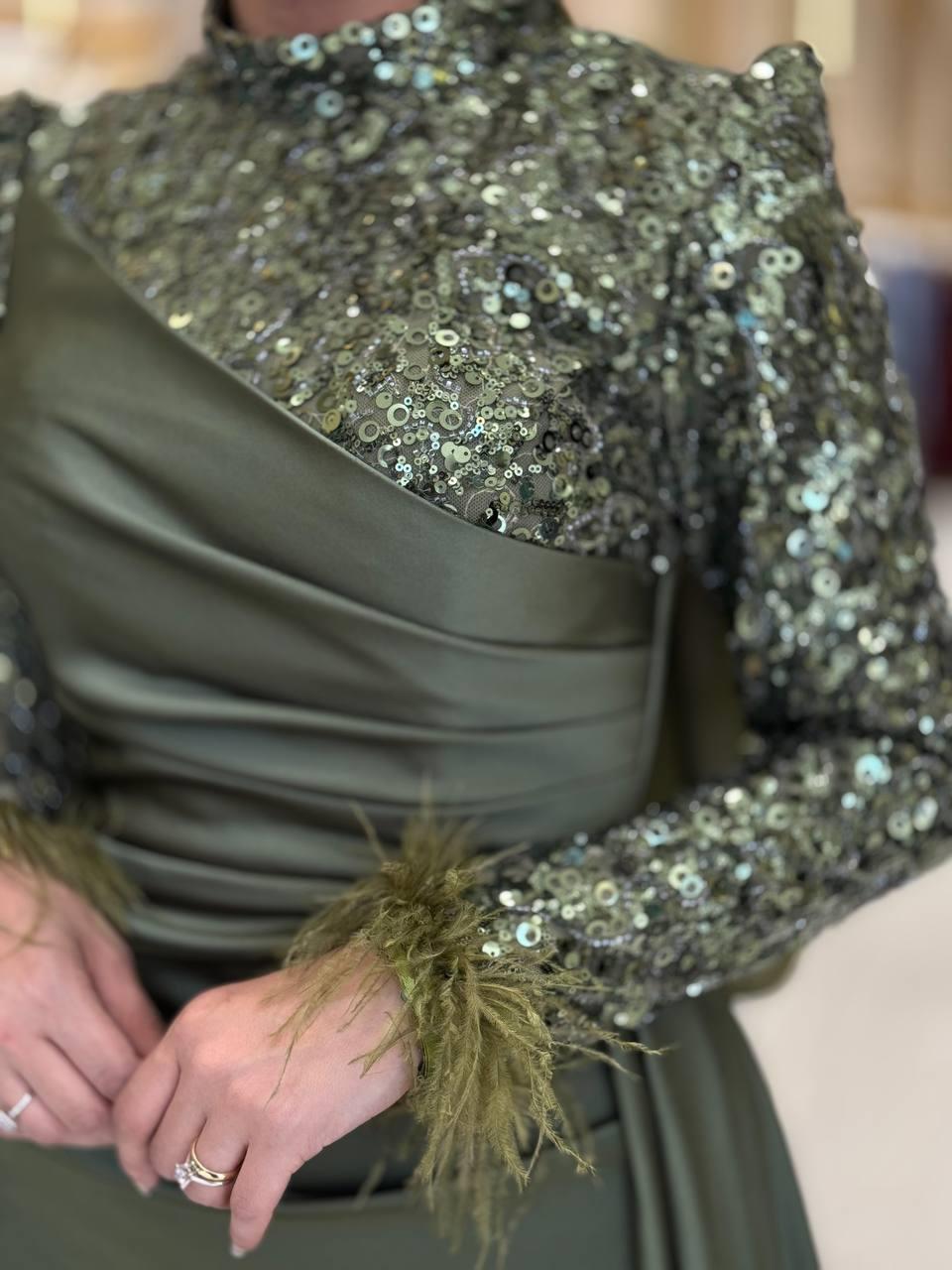 Pul Payet Saten Abiye Haki