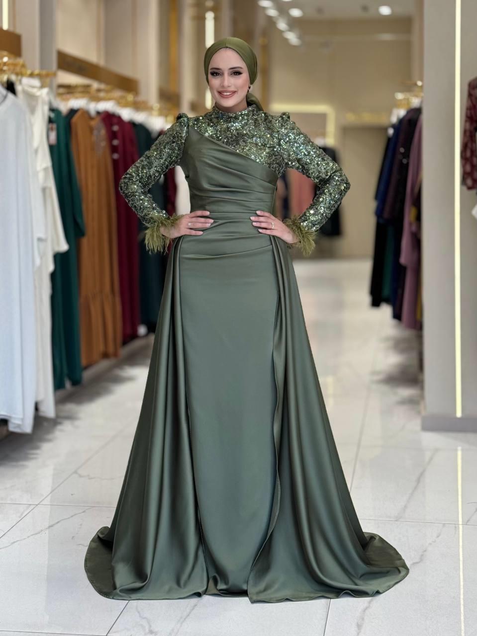 Pul Payet Saten Abiye Haki