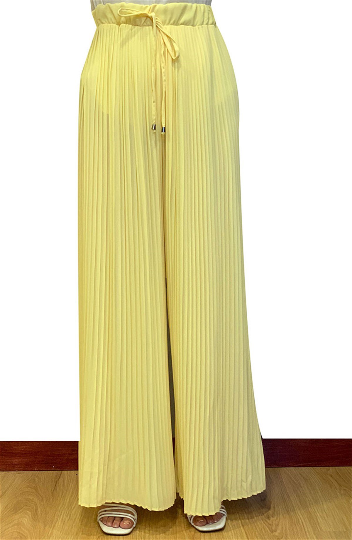 Sarı Piliseli Pantolon 