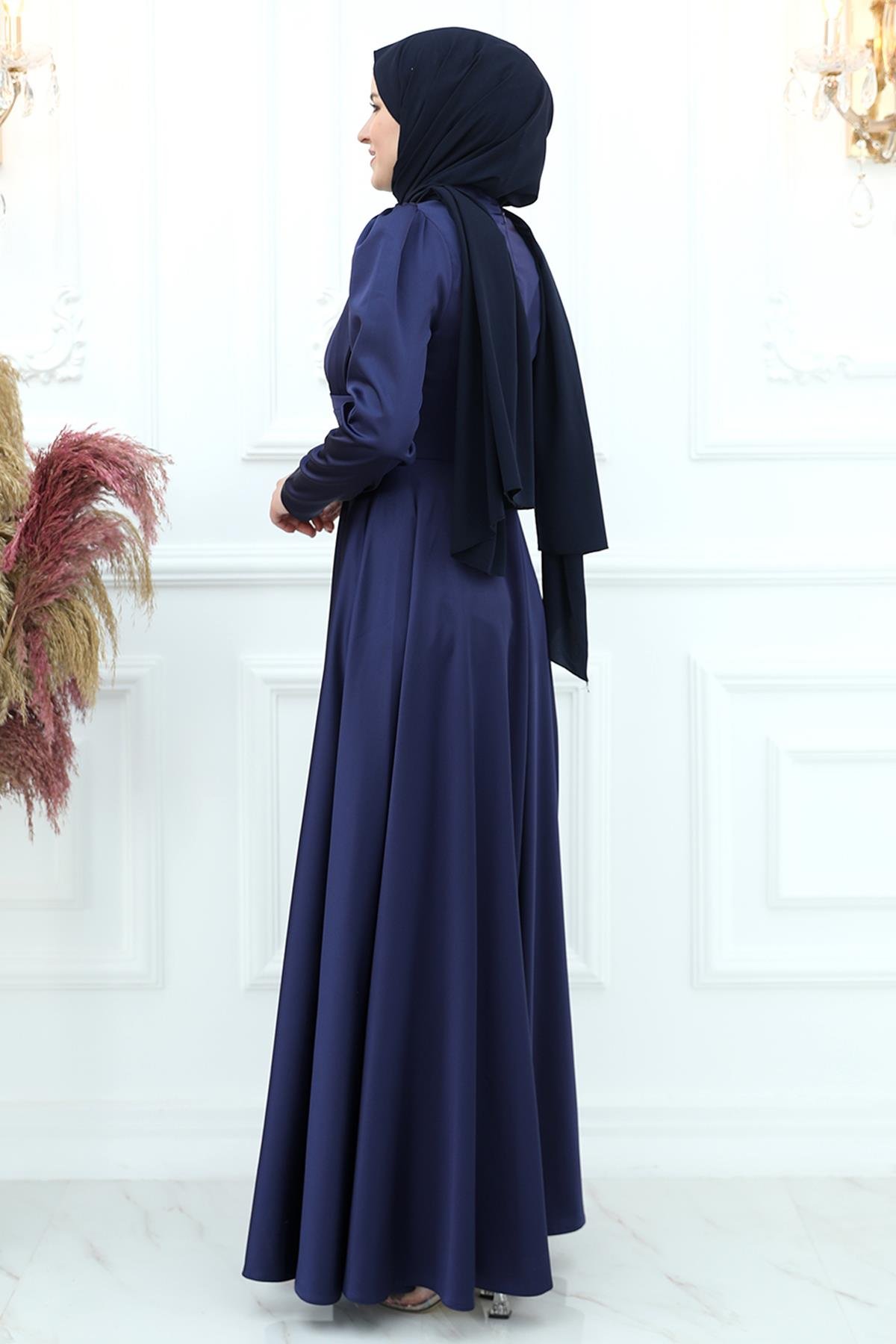 Saten Abiye Lacivert