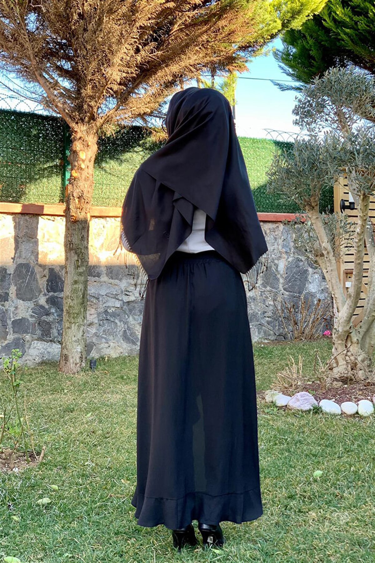 Siyah Pantalon Etek