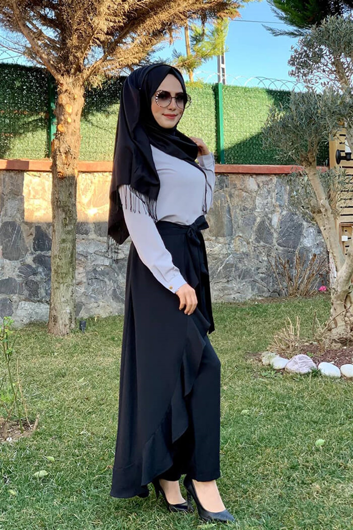 Siyah Pantalon Etek