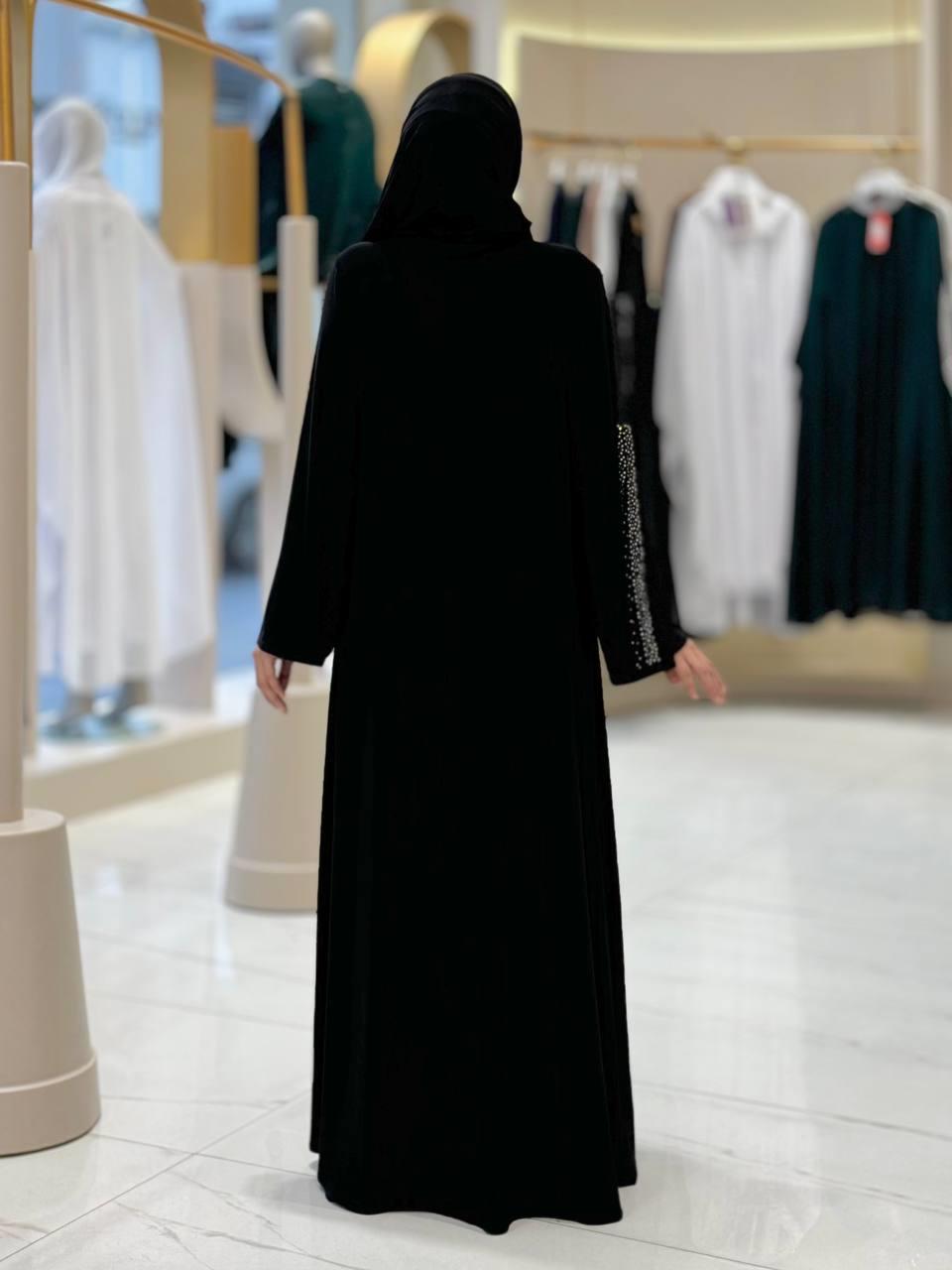 Siyah Pelerin Elbise Şal Üçlü Takım