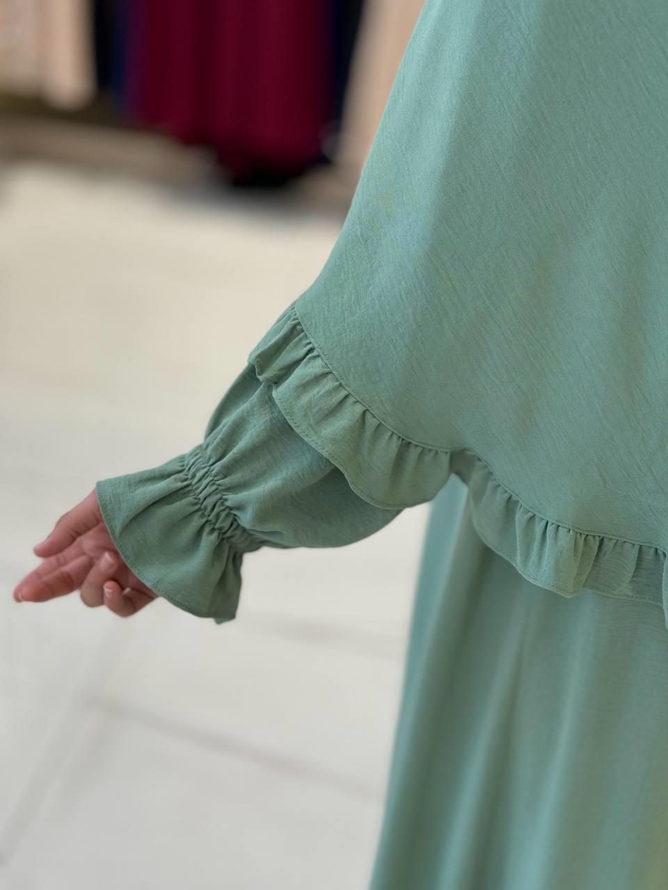 Sufleli Namaz Elbisesi Mint