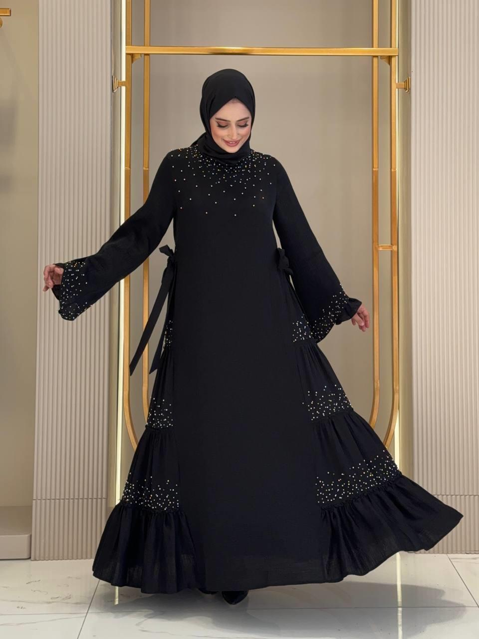 Taş İşlemeli Elbise