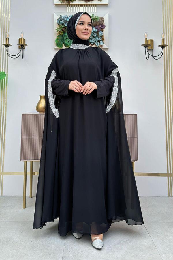 TAŞ İŞLEMELİ PELERİN TAKIM