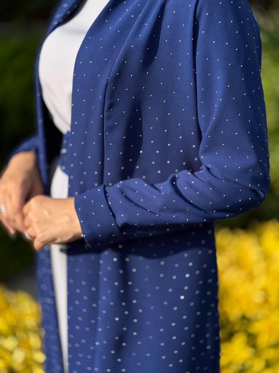 Taşlı Abiye Takim Lacivert