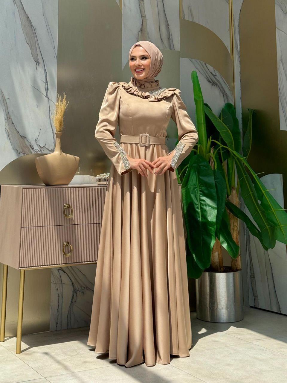 Taşlı Saten Abiye Taş 