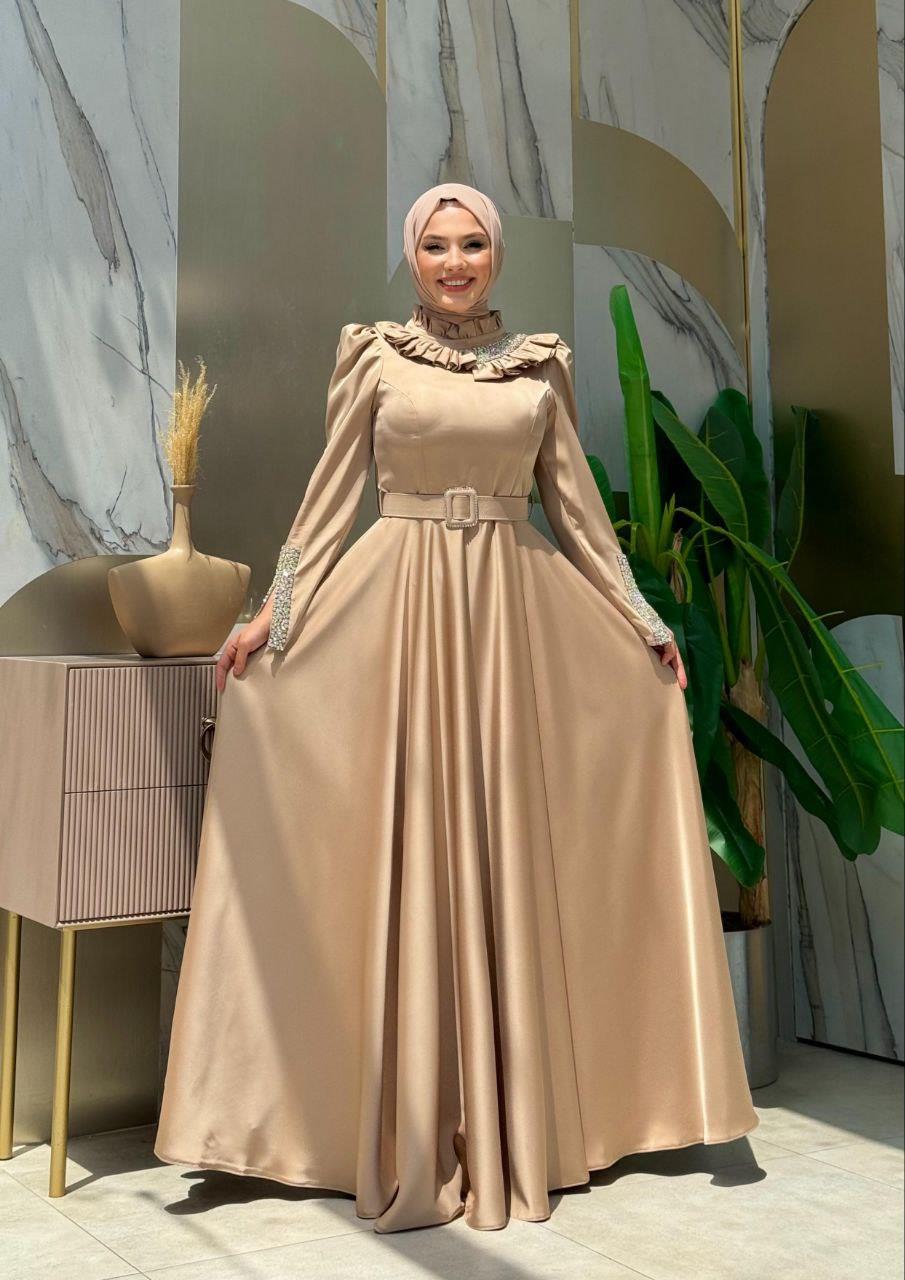 Taşlı Saten Abiye Taş 