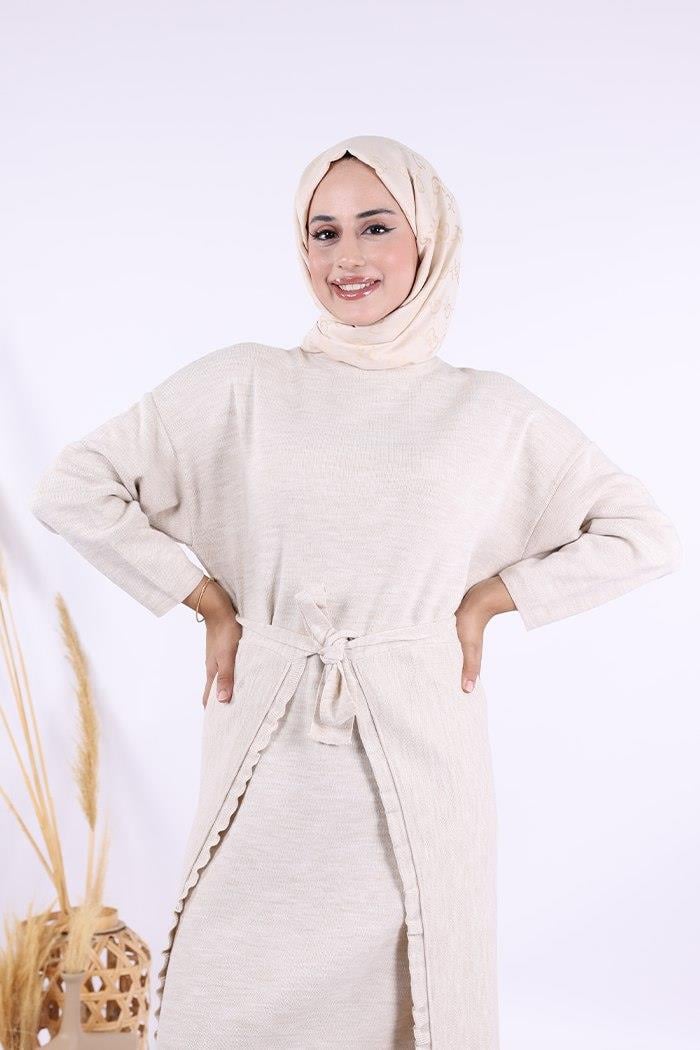 Triko Elbise Taş