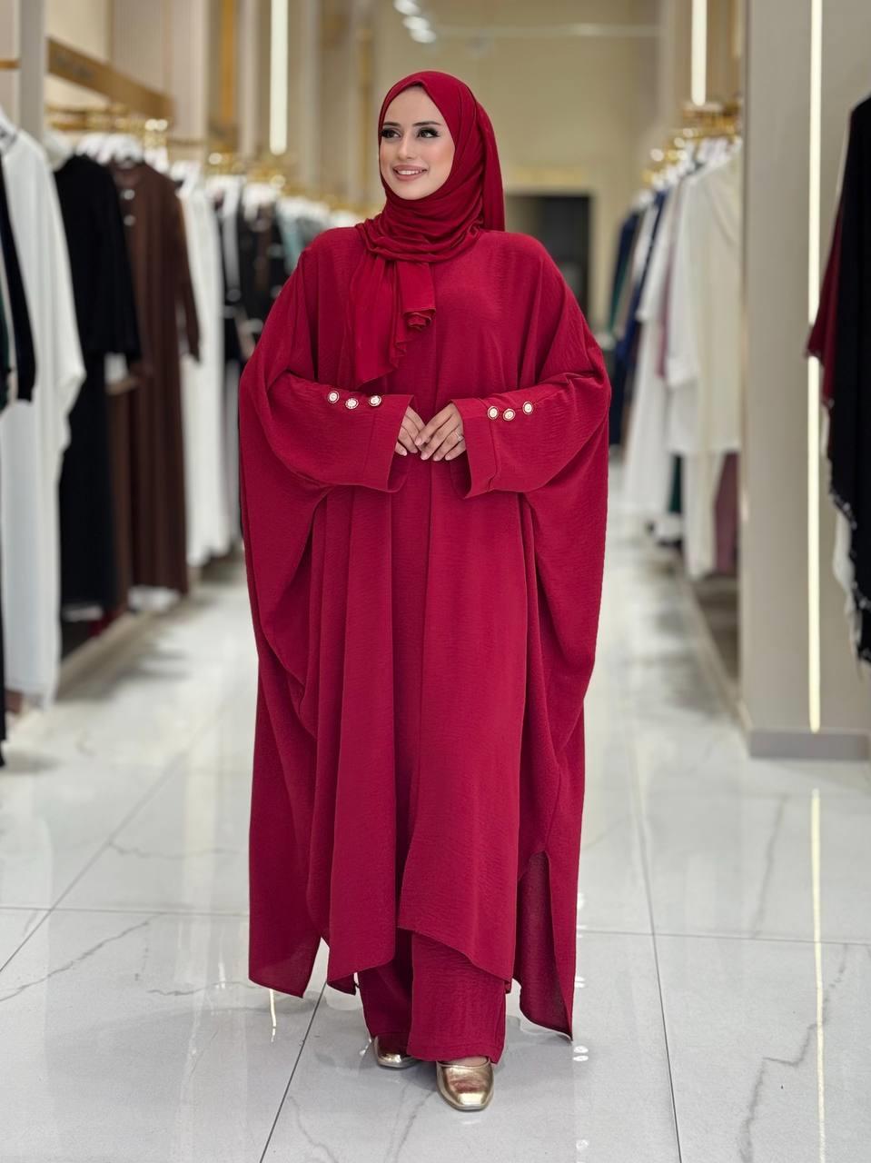 Tunik Pantolon İkili Takim Bordo 