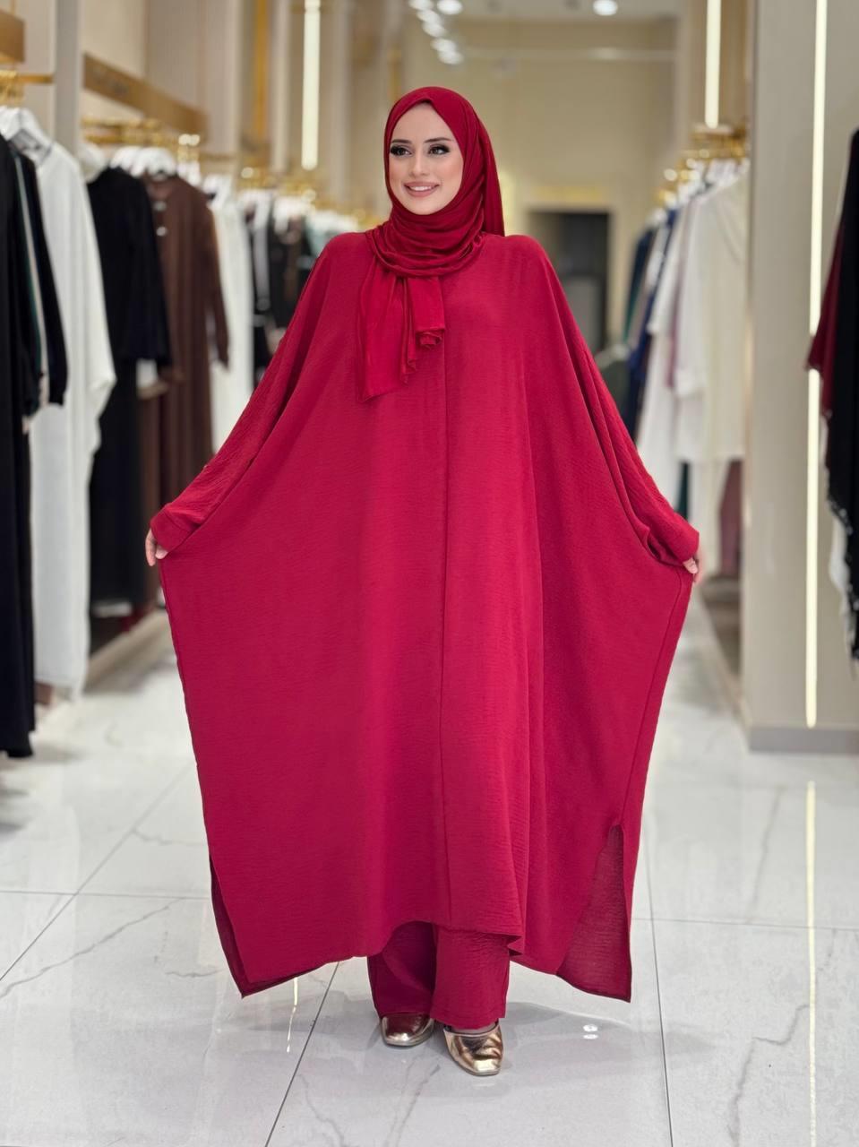 Tunik Pantolon İkili Takim Bordo 