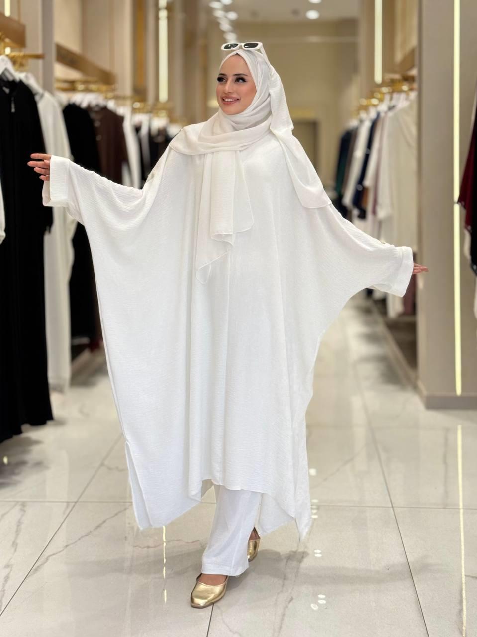 Tunik Pantolon İkili Takim Ekru